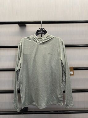 Eddie Bauer 2 PC “Sage” Long-Sleeve Hooded Swim Shirt and Swim Trunk